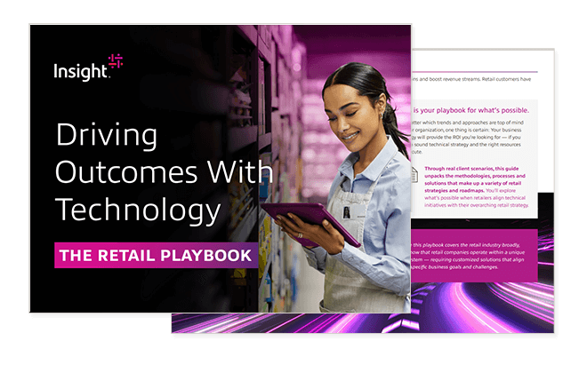 Driving Outcomes With Technology: The Retail Playbook Cover of ebook available to access by filling out the form on page.