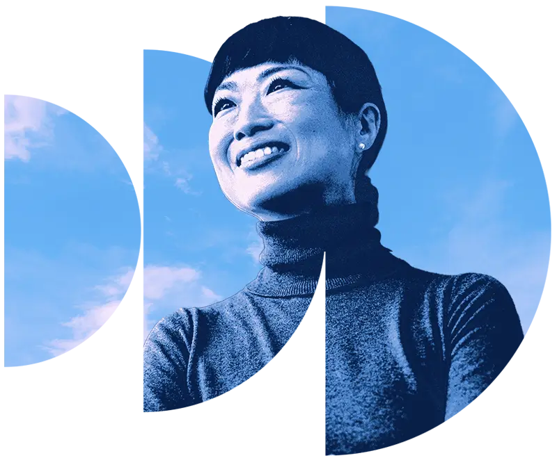 Businesswoman exploring AI business concepts A businesswoman explores AI-driven concepts, visualizing data, innovation, and strategy.