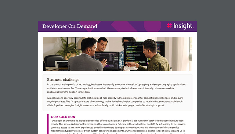 Article Developer on Demand Image