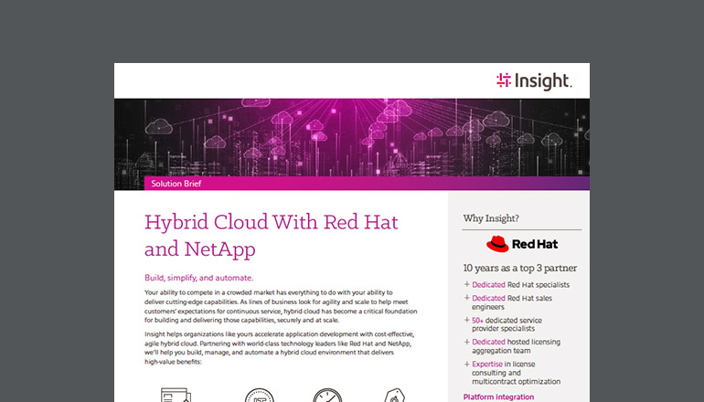 Article Hybrid Cloud With Red Hat and NetApp  Image