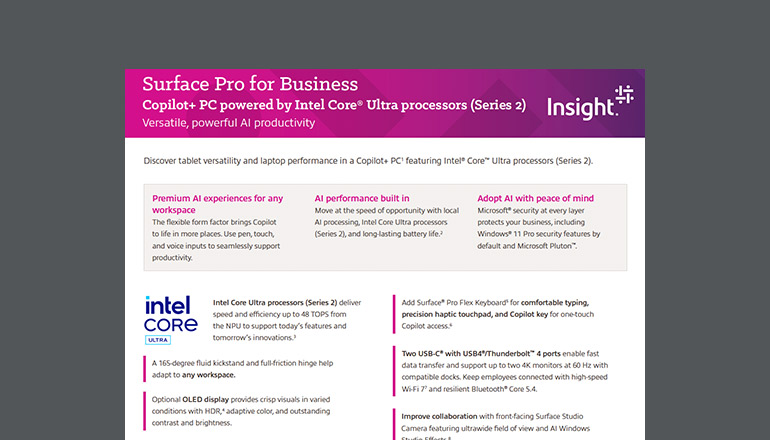 Article Surface Pro for Business, Copilot+ PC powered by Intel Image