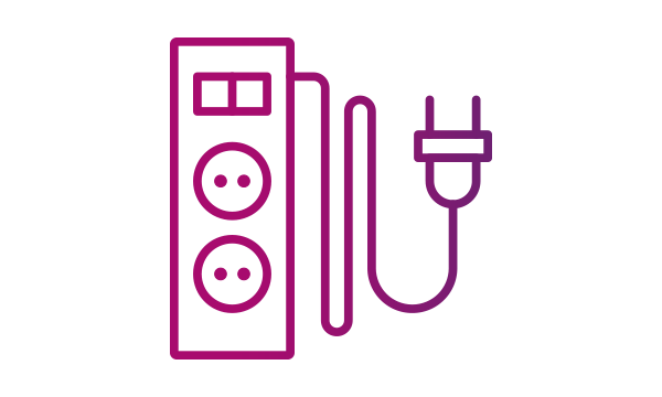 Power distribution unite with 16 plug ins