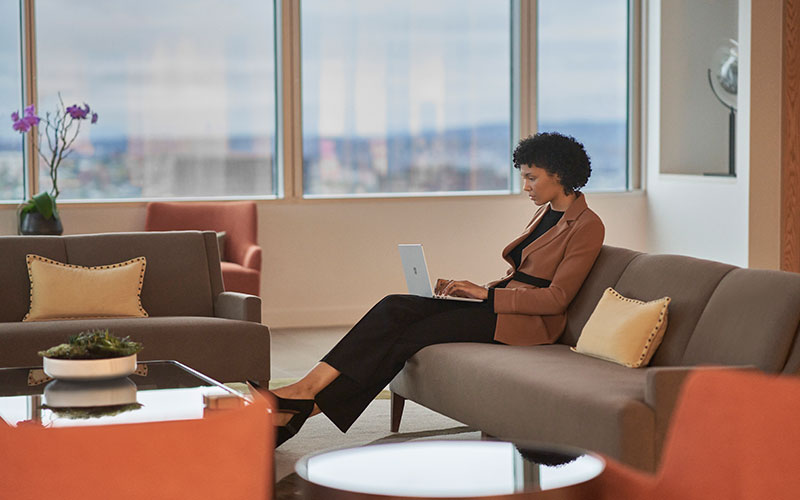 Woman working in office