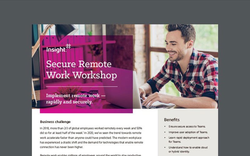 Secure Remote Work Workshop Datasheet image preview