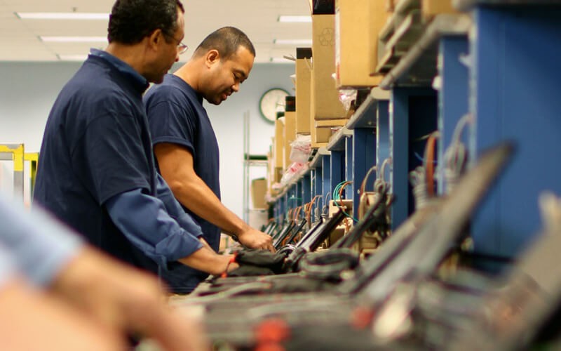 Assist clients with predeployment device staging, asset tagging, kitting, custom imaging and more Insight teammates working in custom configuration lab