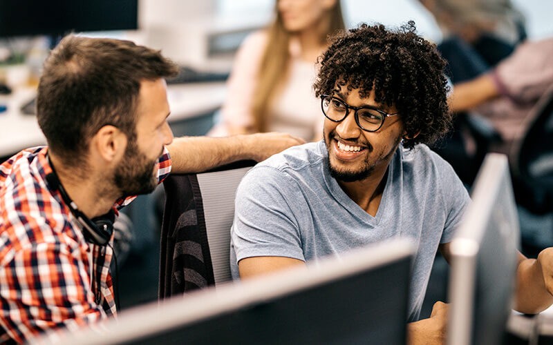 Transform how clients leverage cloud technologies, modernize their software, respond to industry trends Developers have a friendly conversation