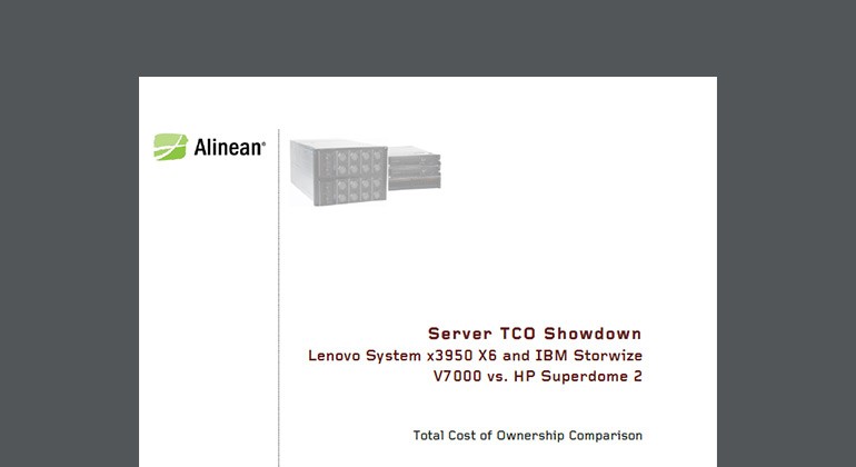Server TCO Showdown: Lenovo and IBM vs Lenovo Server TCO Showdown: Lenovo and IBM vs Lenovo whitepaper preview