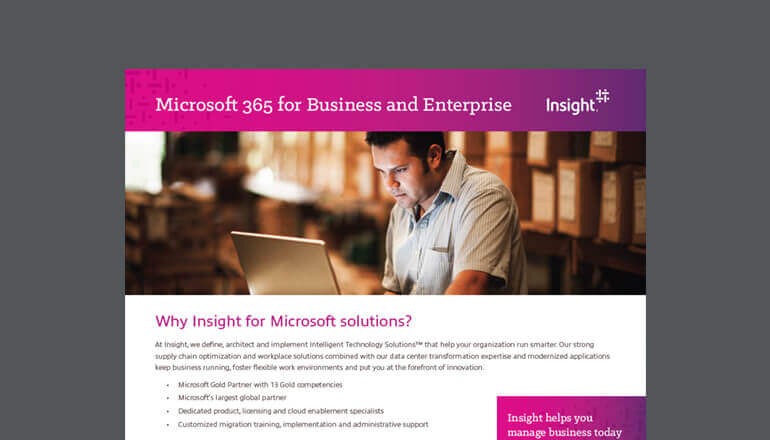 Microsoft 365 for Business and Enterprise Microsoft 365 for Business and Enterprise cover