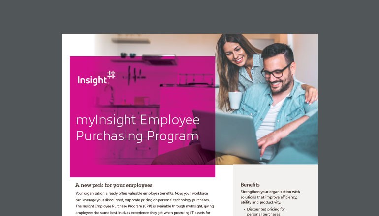 myInsight Employee Purchasing Program Cover for myInsight Employee Purchasing Program