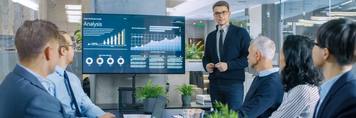 Survive your next software audit Close up of businessmen having a discussion