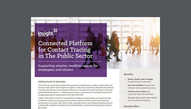 Connected Platform for Contact Tracing in The Public Sector Thumbnail of datasheet available to download below