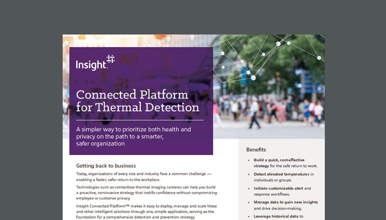 Connected Platform for Thermal Detection Thumbnail of datasheet available to download below