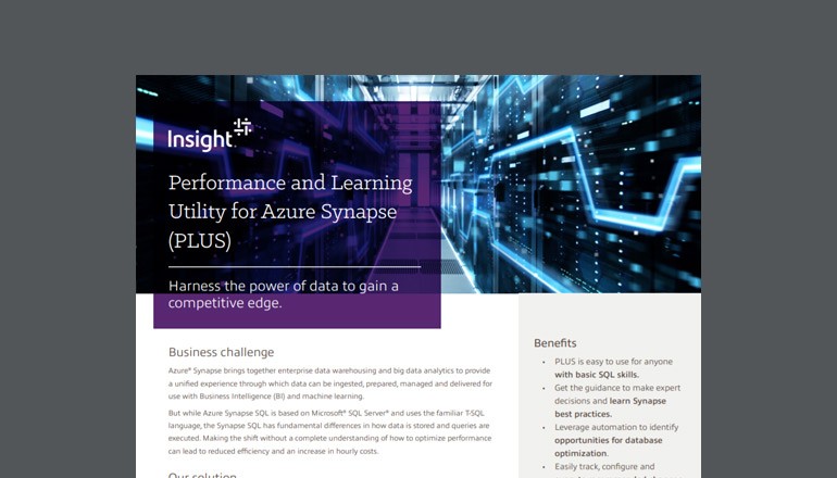 Performance and Learning Utility for Azure Synapse (PLUS) Thumbnail of asset available to download below