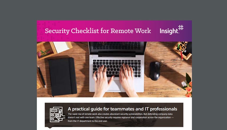 Security Checklist for Remote Work Thumbnail of asset available to download below