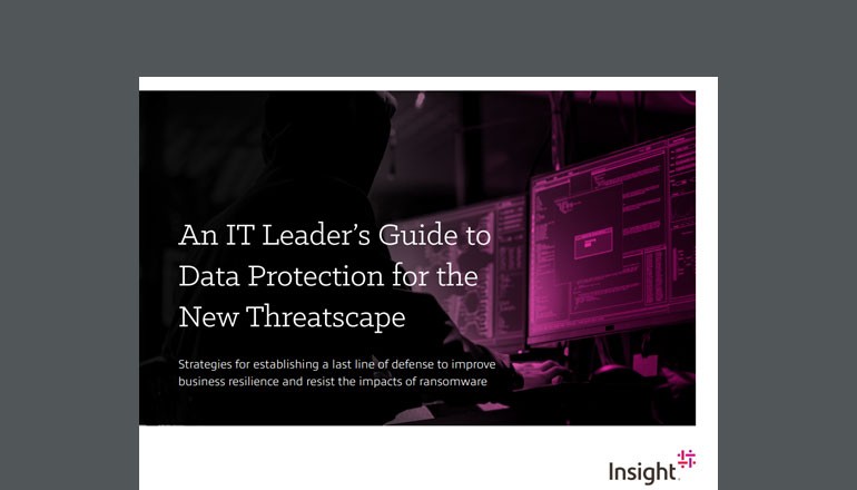 An IT Leader’s Guide to Data Protection for the New Threatscape Thumbnail of ebook available to download below