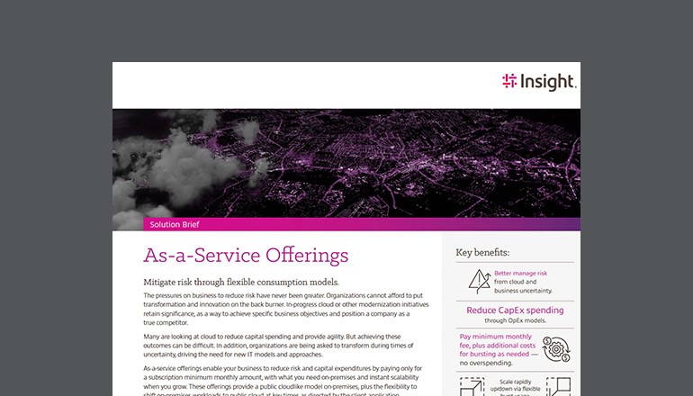 As a Service Offerings Thumbnail of solution brief available to download below