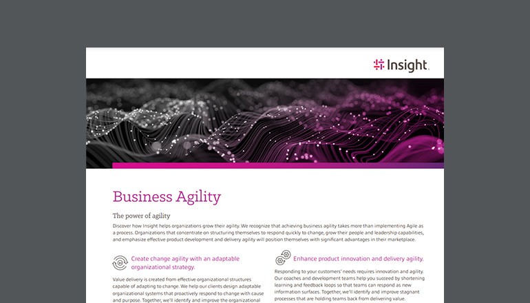 Discover the Power of Business Agility Thumbnail of datasheet available to download below