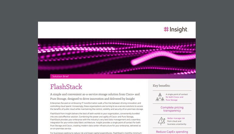 FlashStack as a Service Thumbnail of datasheet available to download below