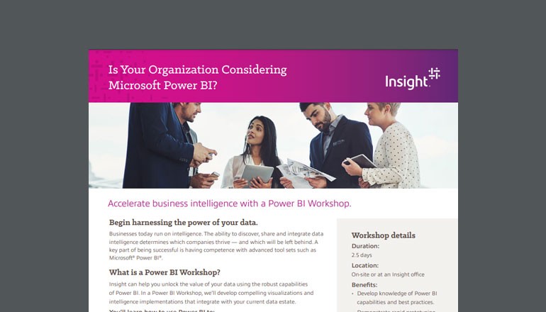 Is Your Organization Considering Microsoft Power BI? Thumbnail of asset available to download below
