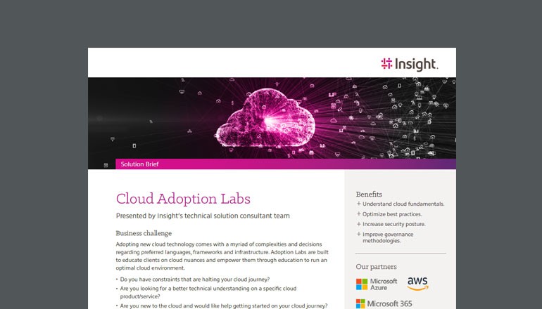 Cloud Adoption Labs Thumbnail of asset available to download below