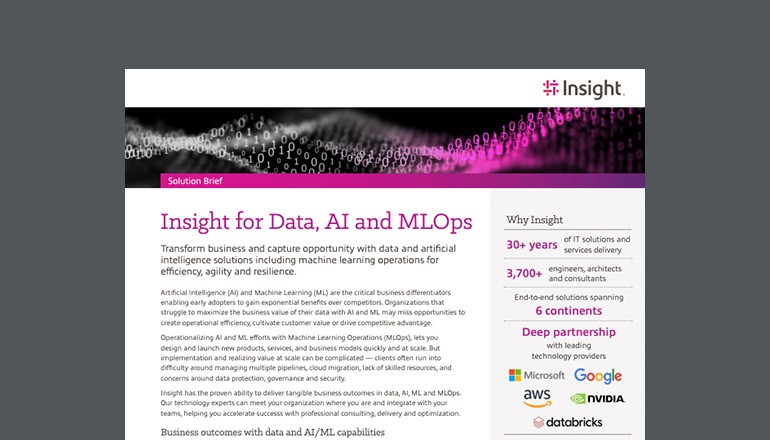 Insight for Data, AI and MLOps Thumbnail of asset available to download below