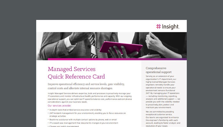 Managed Services Quick Reference Card Thumbnail of asset available to download below