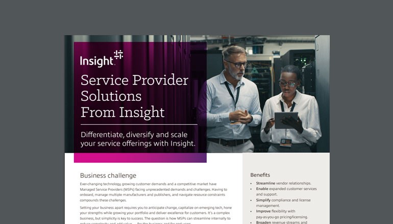 Service Provider Solutions From Insight Thumbnail of asset available to download below