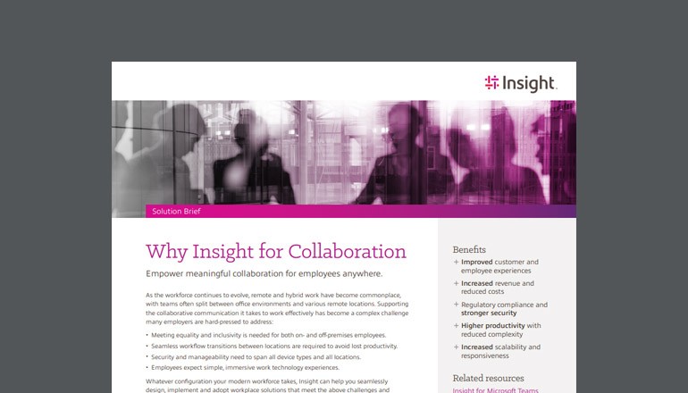 Why Insight for Collaboration Thumbnail of asset available to download below