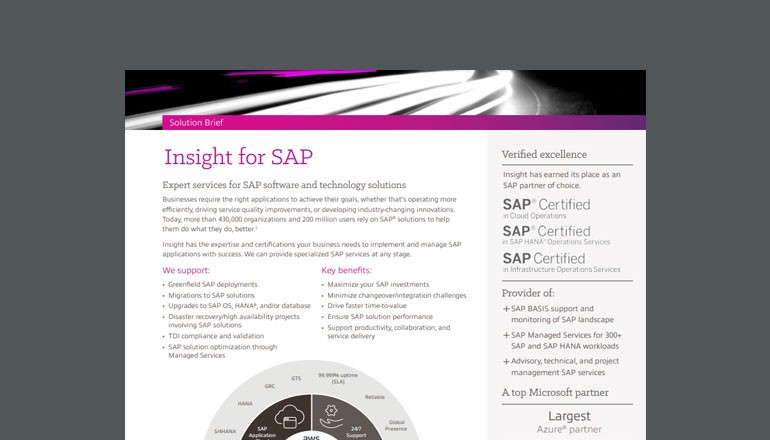 Insight for SAP Thumbnail of asset available to download below