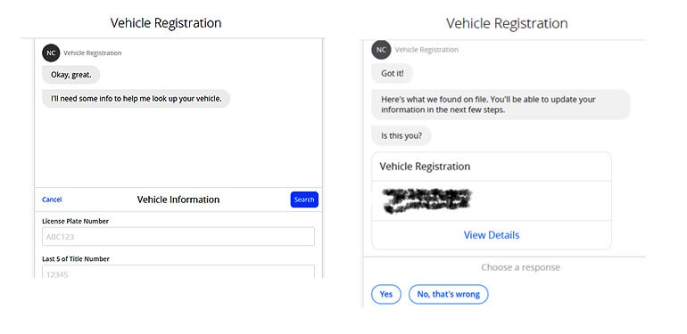 Provide a mix of text and clickable links to guide the user down the right path Display of confirmation of information before proceeding to the next step