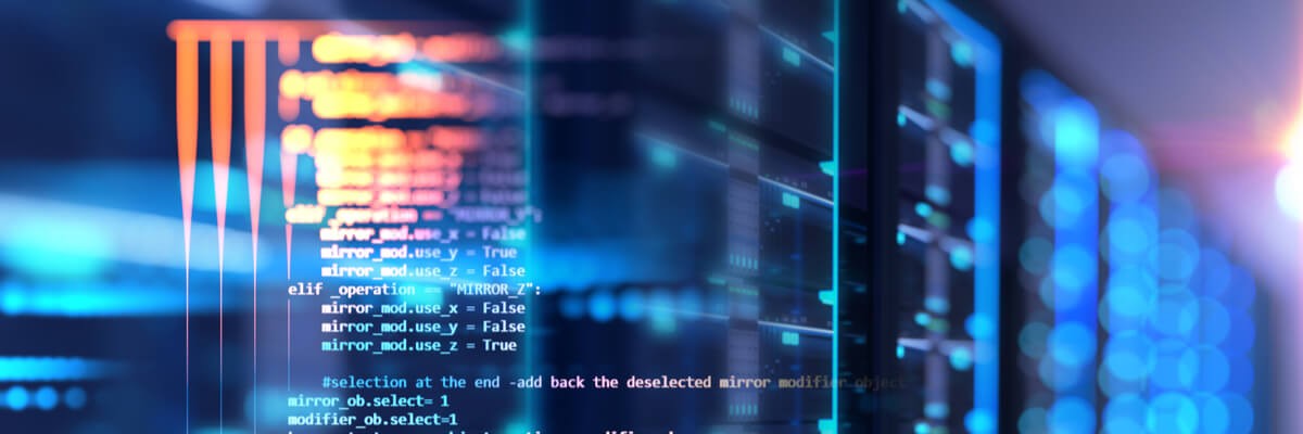 Evaluate the Performance of Complex Systems Data center with graphic code overlay