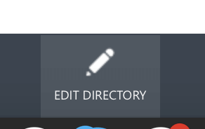 Find your edit directory button Edit directory button