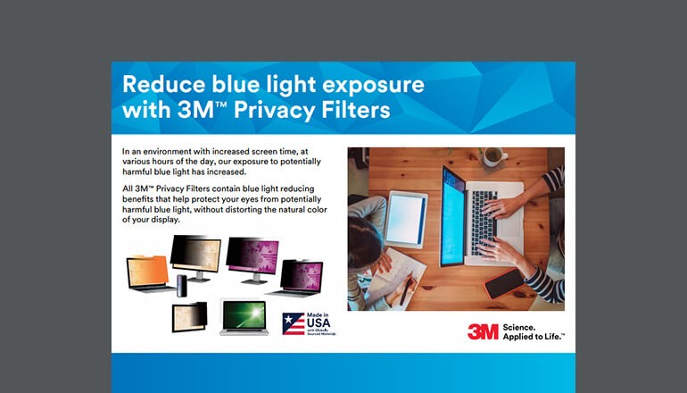 Protect your information and devices from visual hackers, physical damage and screen glare, both in and out of the office Thumbnail for 3M brochure available to download below