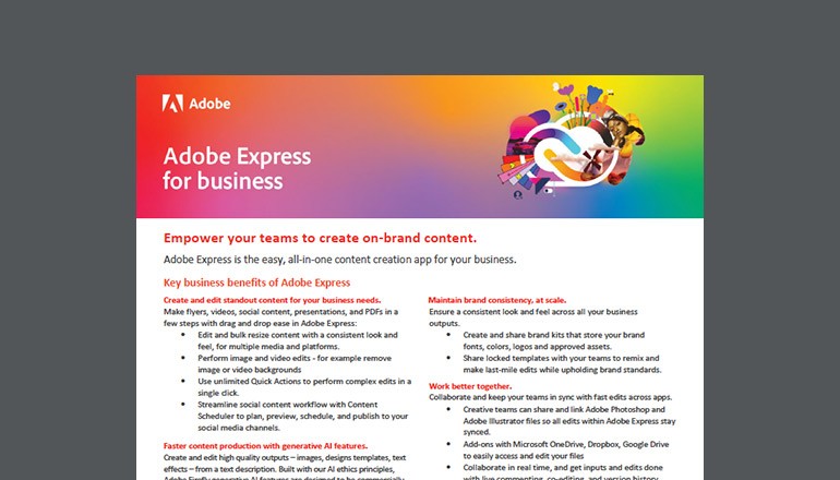 Adobe Express for Business Thumbnail of asset available to download below