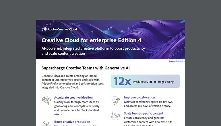 Creative Cloud for Enterprise Edition 4 Thumbnail of asset available to download below