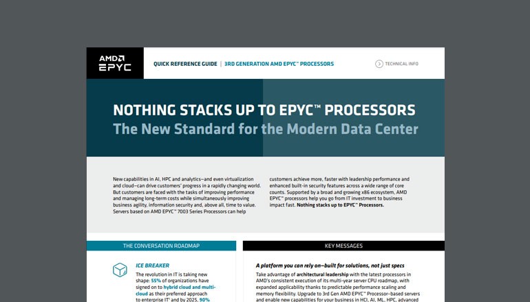 Nothing Stacks up to EPYC Processors Thumbnail of asset available to download below