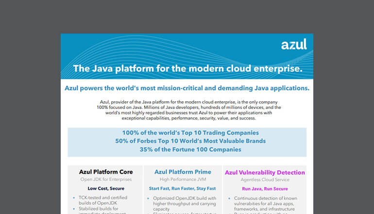 The Java Platform for the Modern Cloud Enterprise Thumbnail for asset available to download below