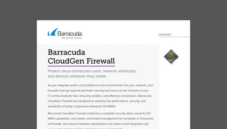 Barracuda CloudGen Firewall Thumbnail of asset available to download below