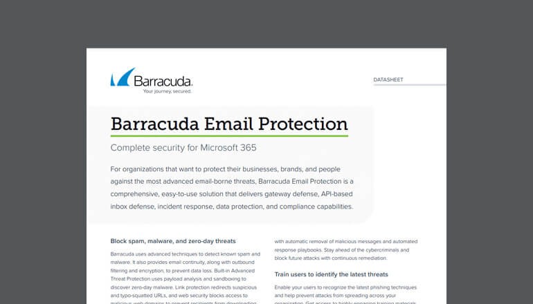 Barracuda Email Protection Thumbnail of asset available to download below