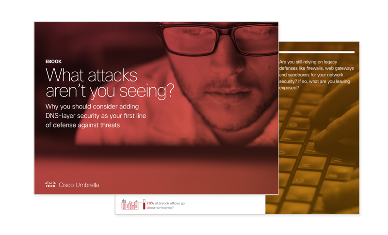 Complimentary Cisco ebook available to download Cover of the What Attacks Arent You Seeing ebook