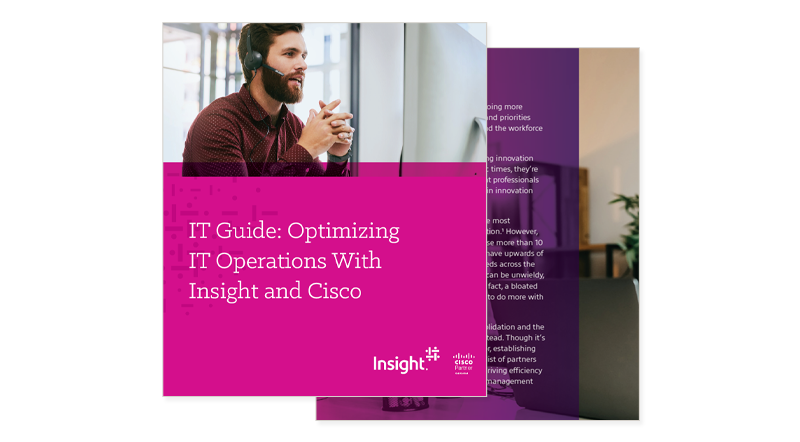 IT Guide: Creating a modern data center with Insight and Cisco Cover image for Cisco ebook available to download below