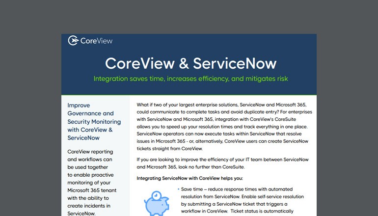 CoreView & ServiceNow CoreView & ServiceNow Thumbnail