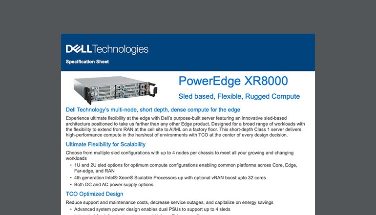 Dell Technologies PowerEdge XR8000 Thumbnail of asset available to download below