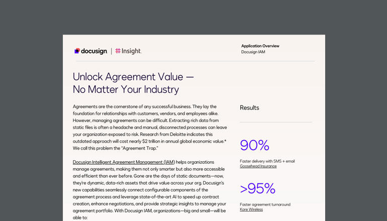 Unlock Agreement Value — No Matter Your Industry Asset available to download below