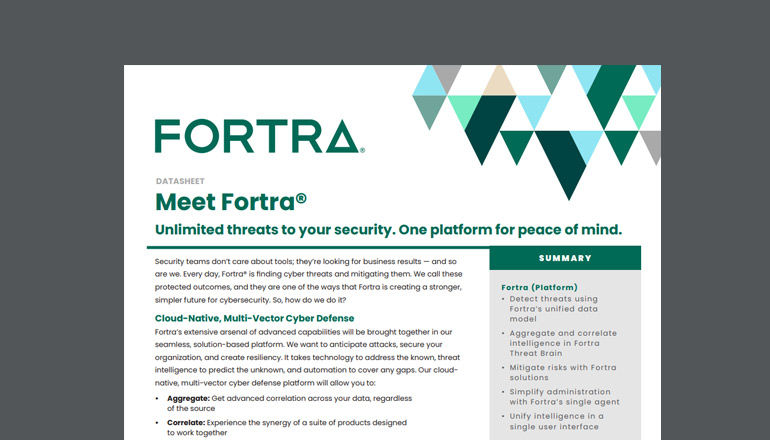 Meet Fortra: One Platform For Peace of Mind Thumbnail of asset available to download below
