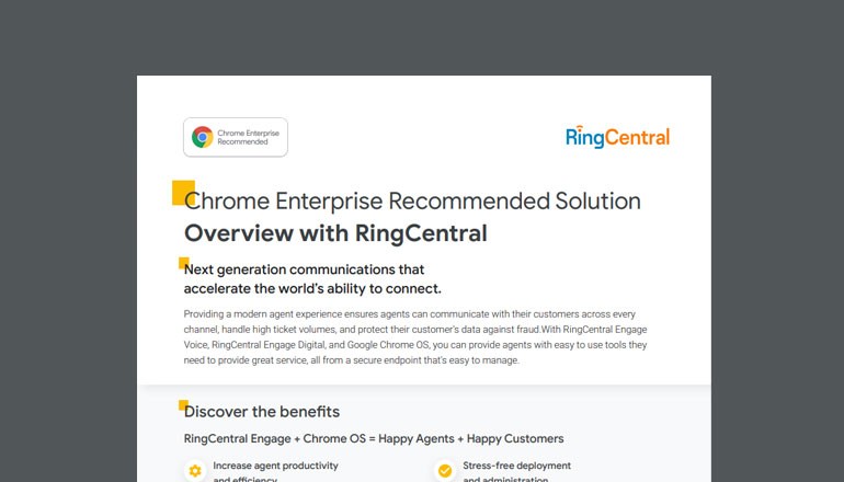 Chrome Enterprise Recommended Solution Overview with RingCentral