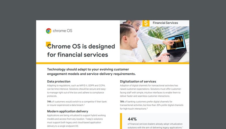 Chrome OS is Designed for Financial Services Thumbnail of asset available to download below