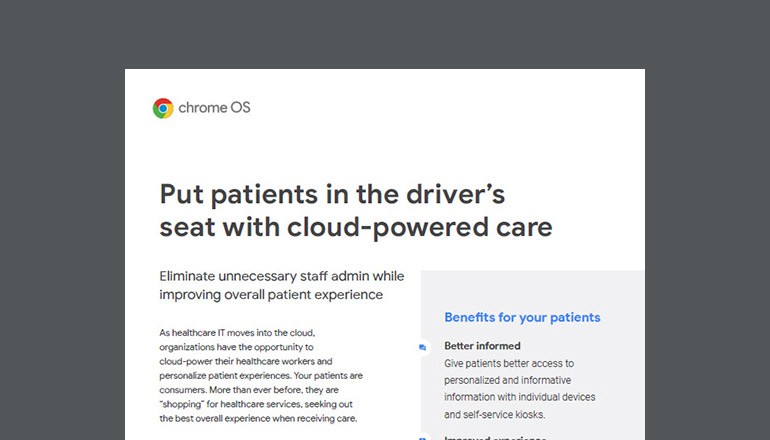 Put patients in the driver's seat with cloud-powered care Thumbnail of datasheet available to download below