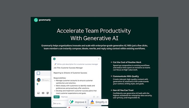 Accelerate Team Productivity With Generative AI Thumbnail of asset available to download below