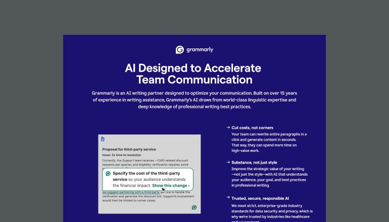 AI Designed to Accelerate Team Communication Thumbnail of asset available to download below
